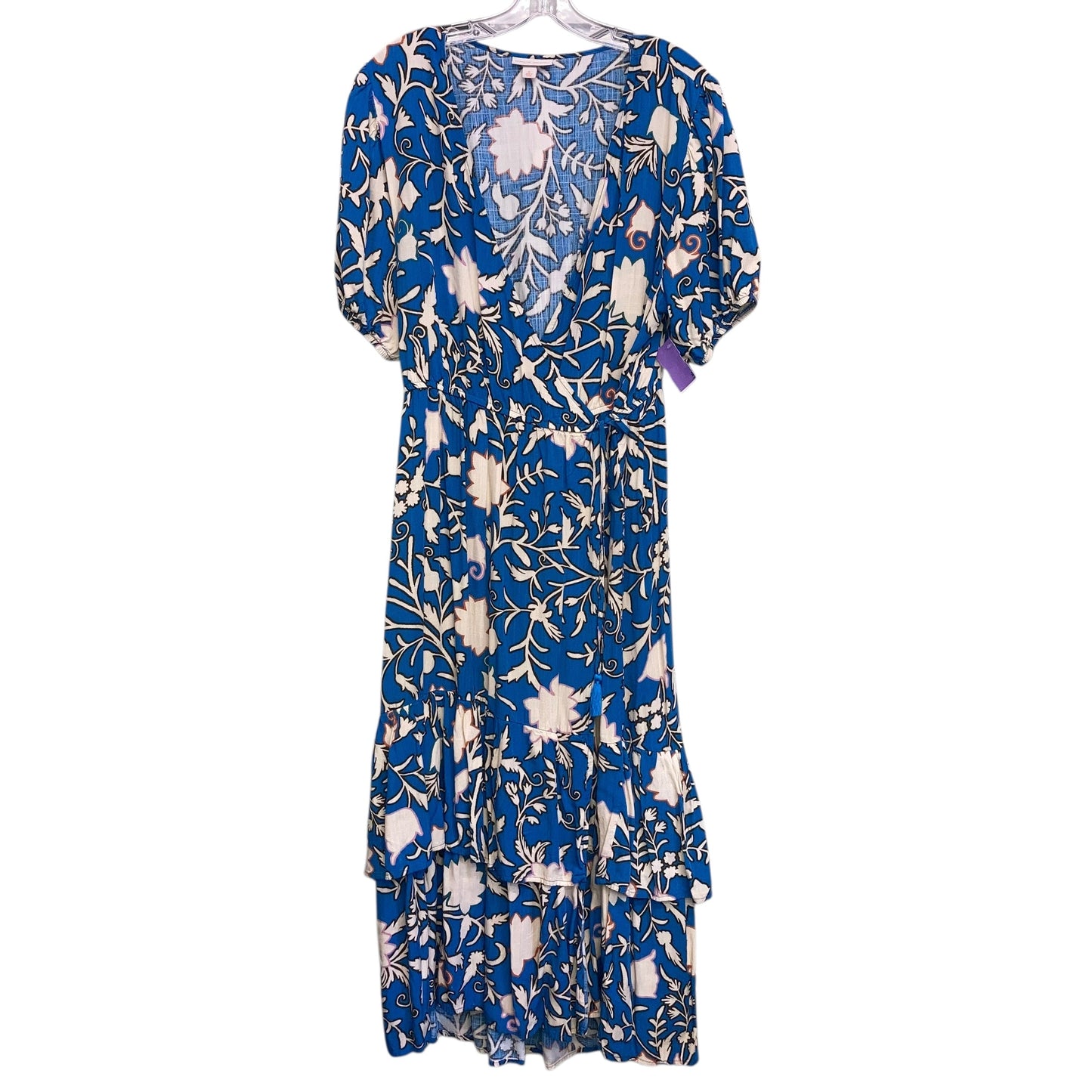 Dress Casual Maxi By Knox Rose In Blue & Cream, Size:Xl