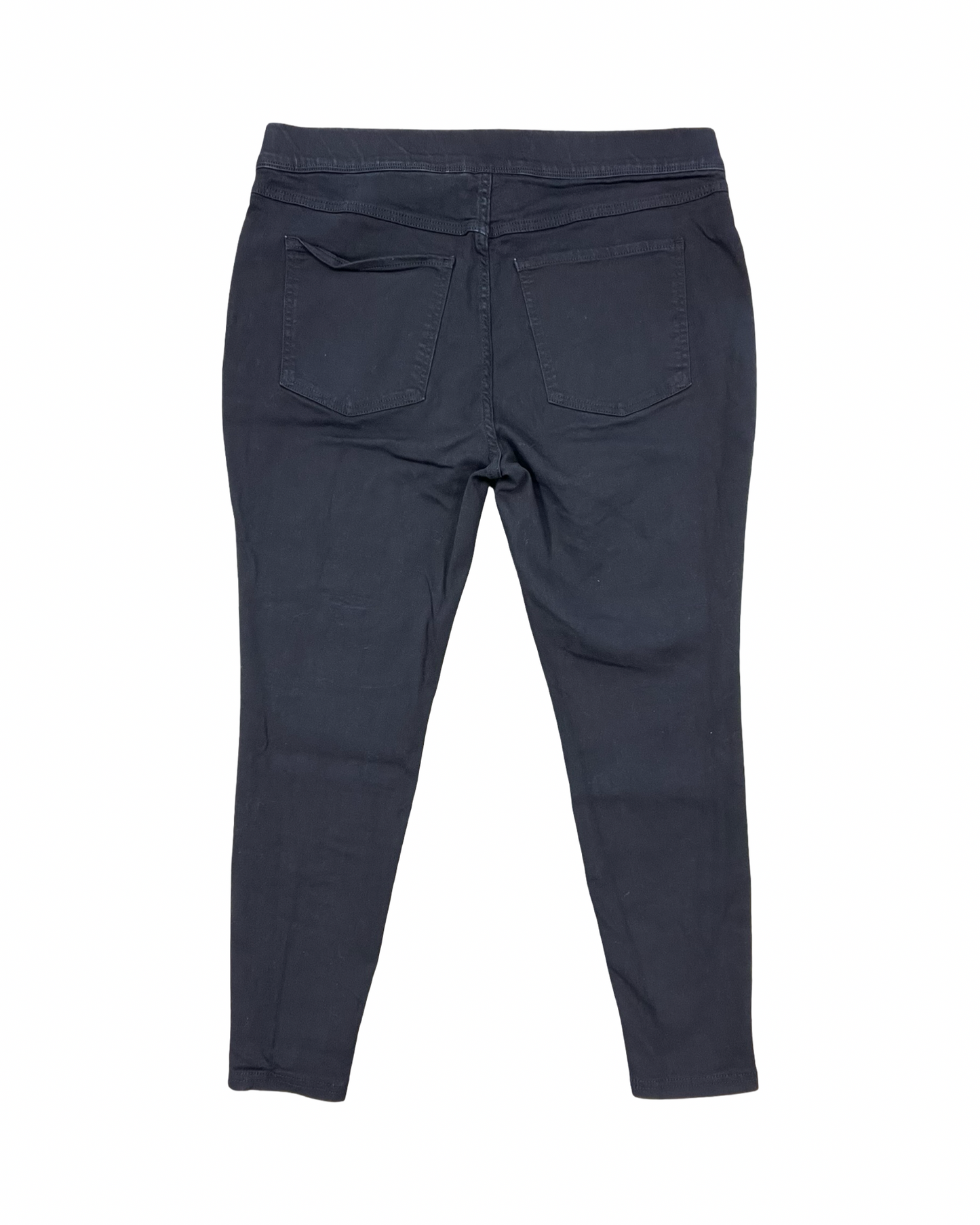 Jeans Skinny By Terra & Sky In Black Denim, Size:18