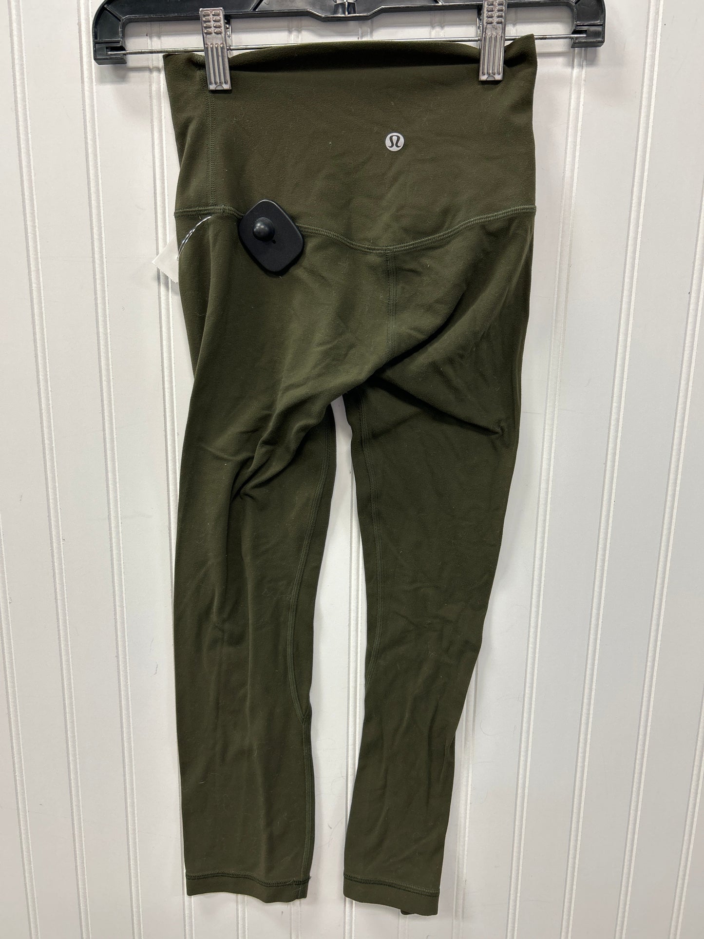 Athletic Leggings Capris By Lululemon In Green, Size:2