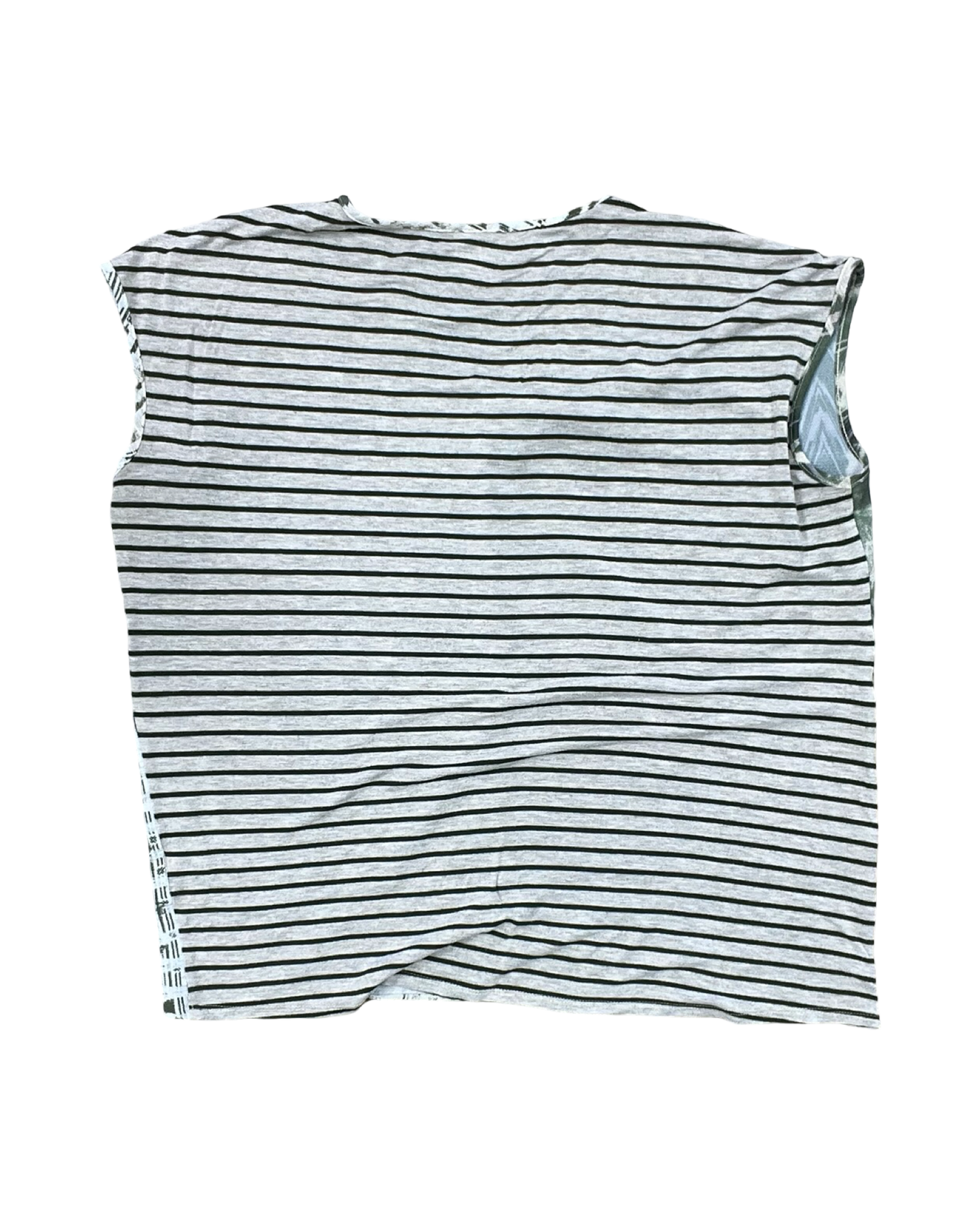 Top Sleeveless By Clothes Mentor In Green & Tan, Size:L