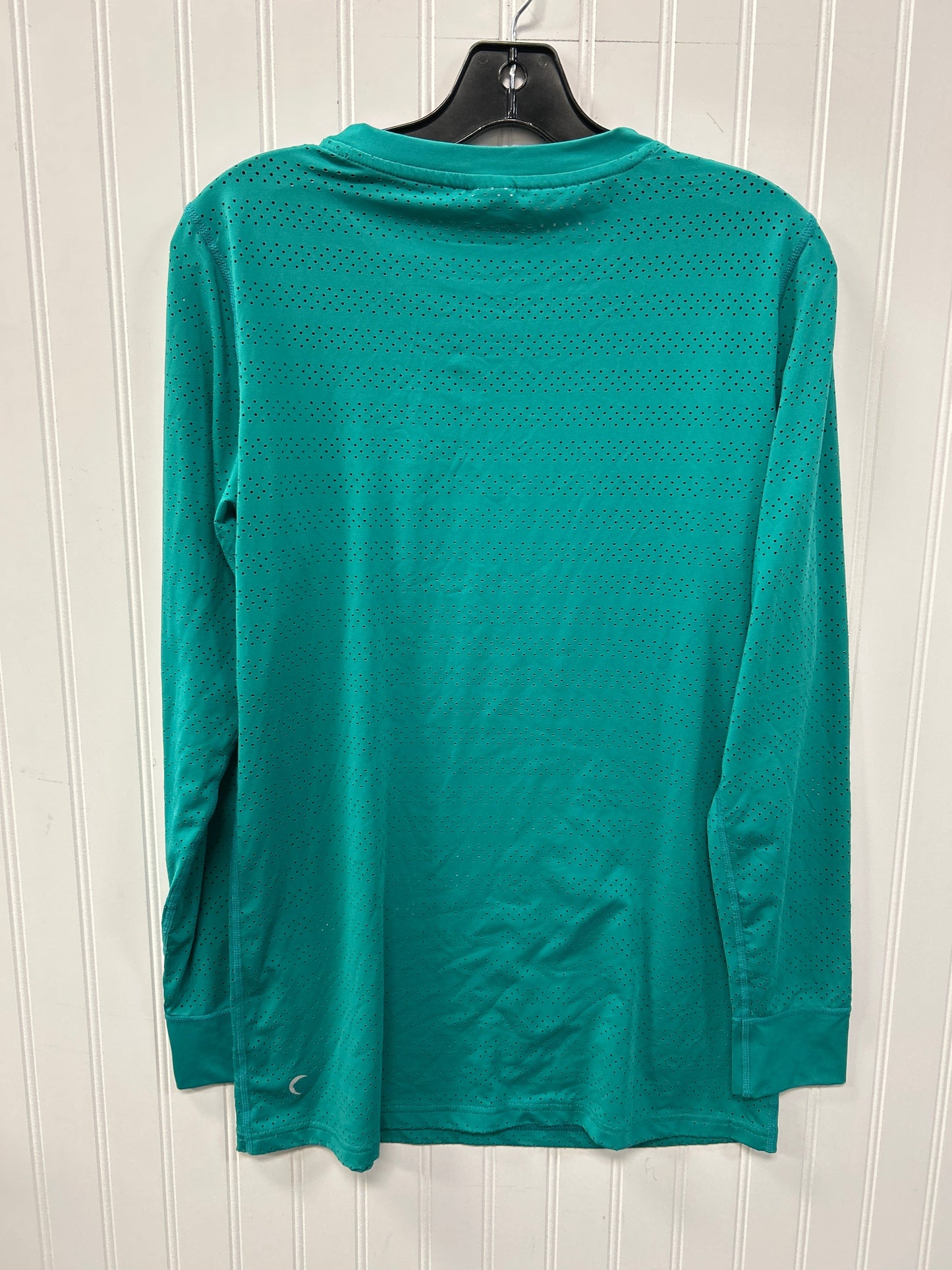 Athletic Top Ls Crewneck By Zyia In Teal, Size:L