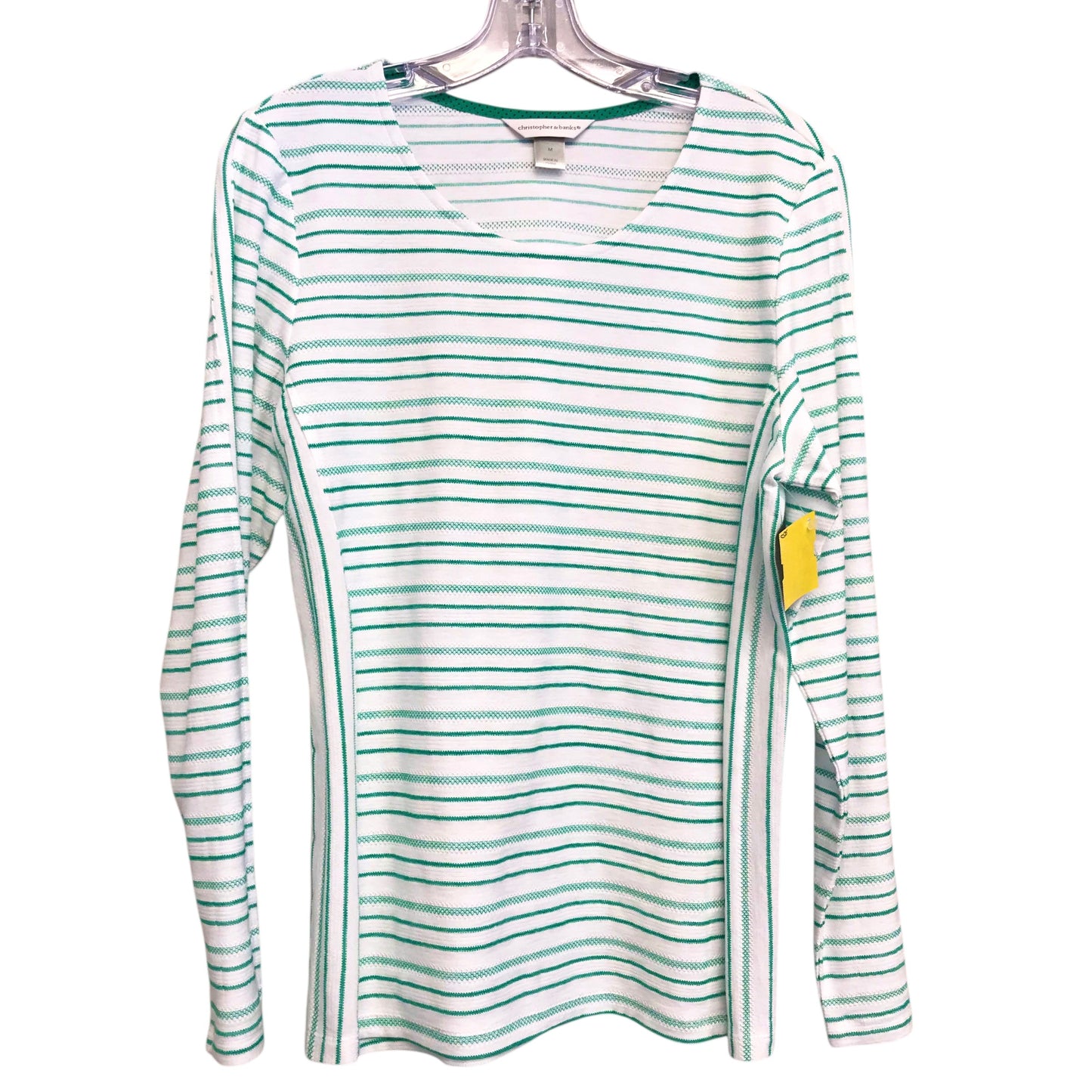 Top Ls By Christopher And Banks In Striped Pattern, Size:M