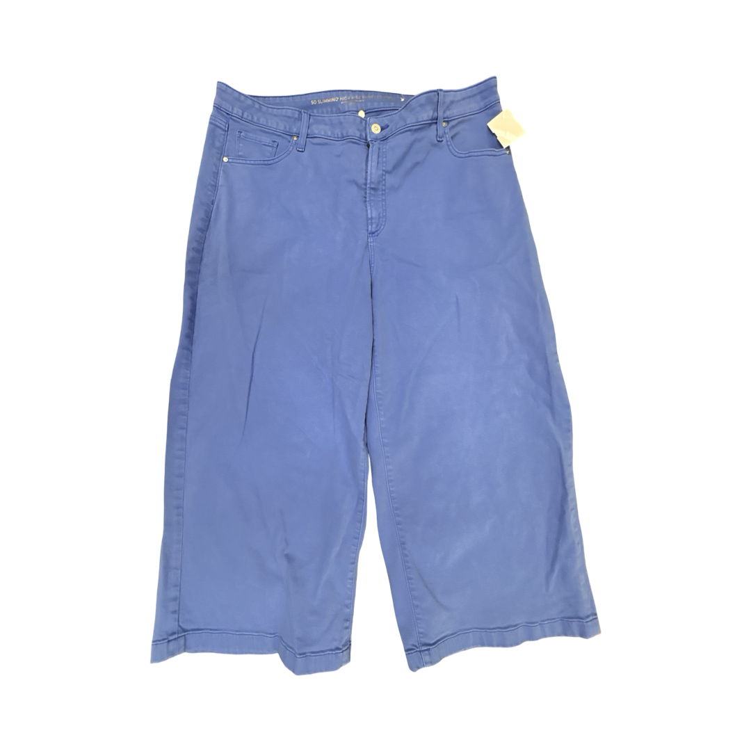Jeans Wide Leg By Chicos In Blue, Size:18