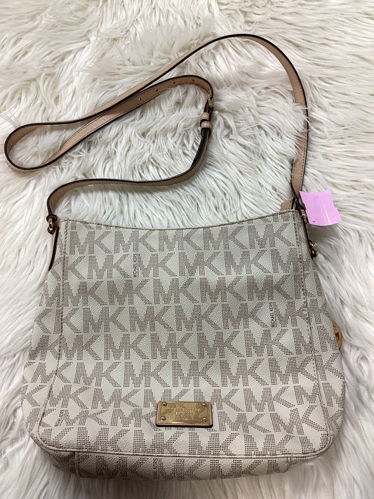 Crossbody Designer By Michael Kors In White, Size:Medium