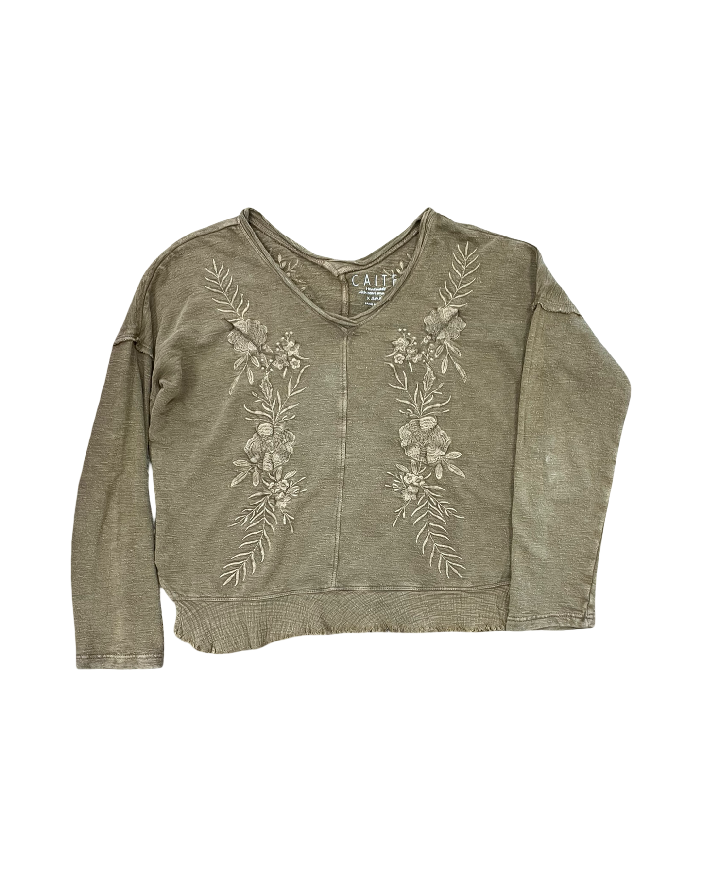 Top Ls By Clothes Mentor In Tan, Size:Xs