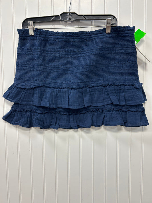 Skirt Maxi By Anthropologie In Navy, Size:L NWT
