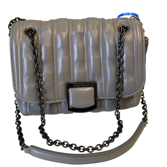 Handbag Designer By Longchamp In Grey, Size:Small