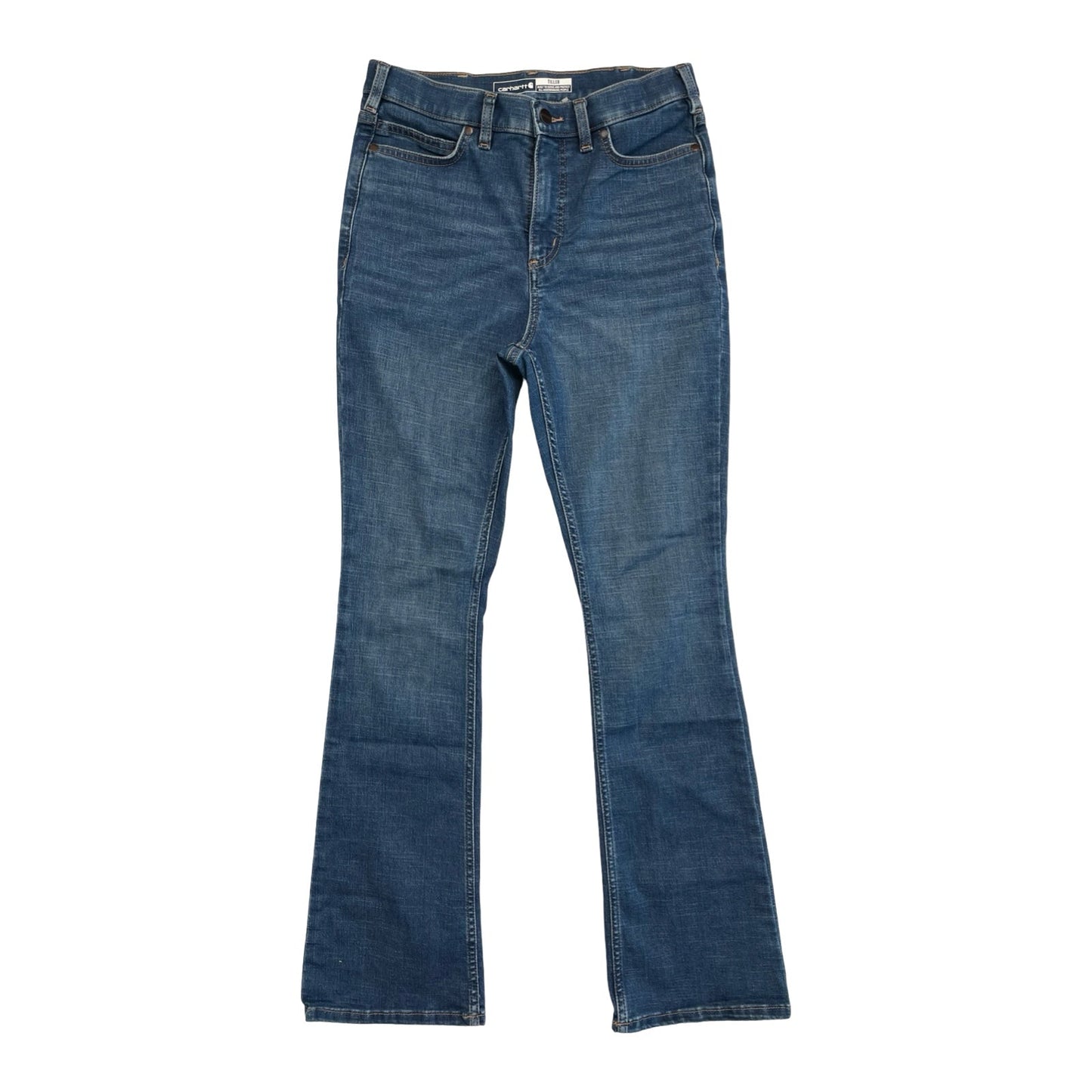 Jeans Flared By Carhartt In Blue Denim, Size:6