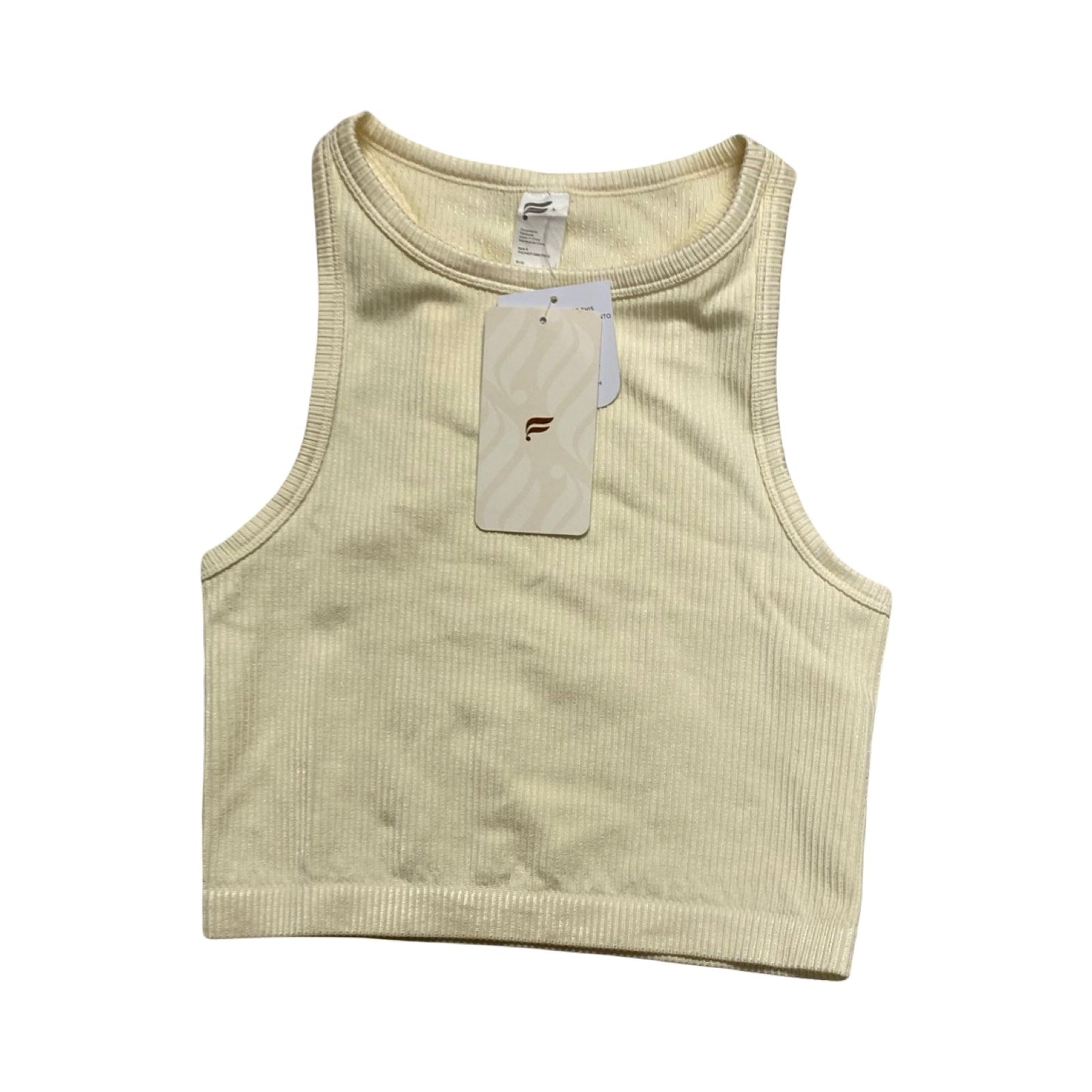 Athletic Tank Top By Fabletics In Yellow, Size:L