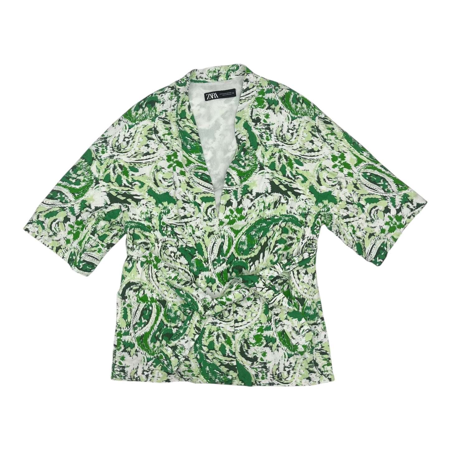 Kimono By Zara In Green, Size:Xs