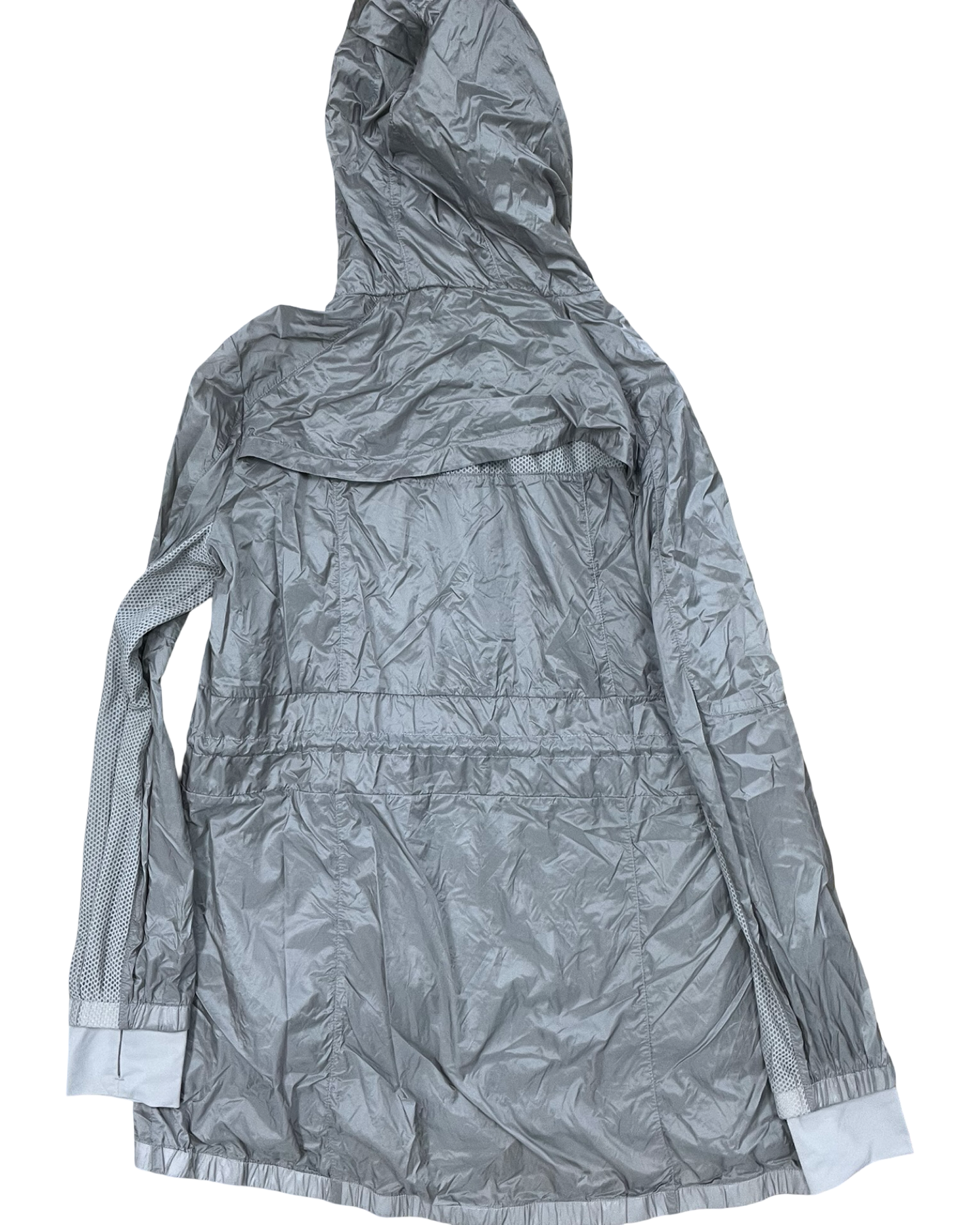 Jacket Windbreaker By Clothes Mentor In Grey, Size:L