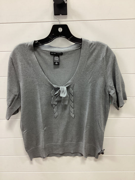 Top Ss By New York And Co In Grey, Size:L