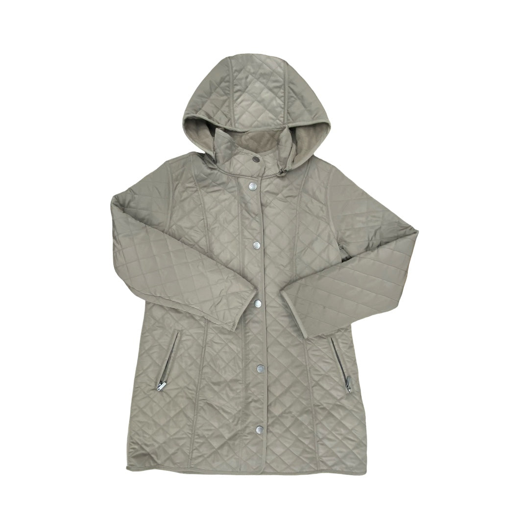 Coat Puffer & Quilted By Gallery In Brown, Size:Mp