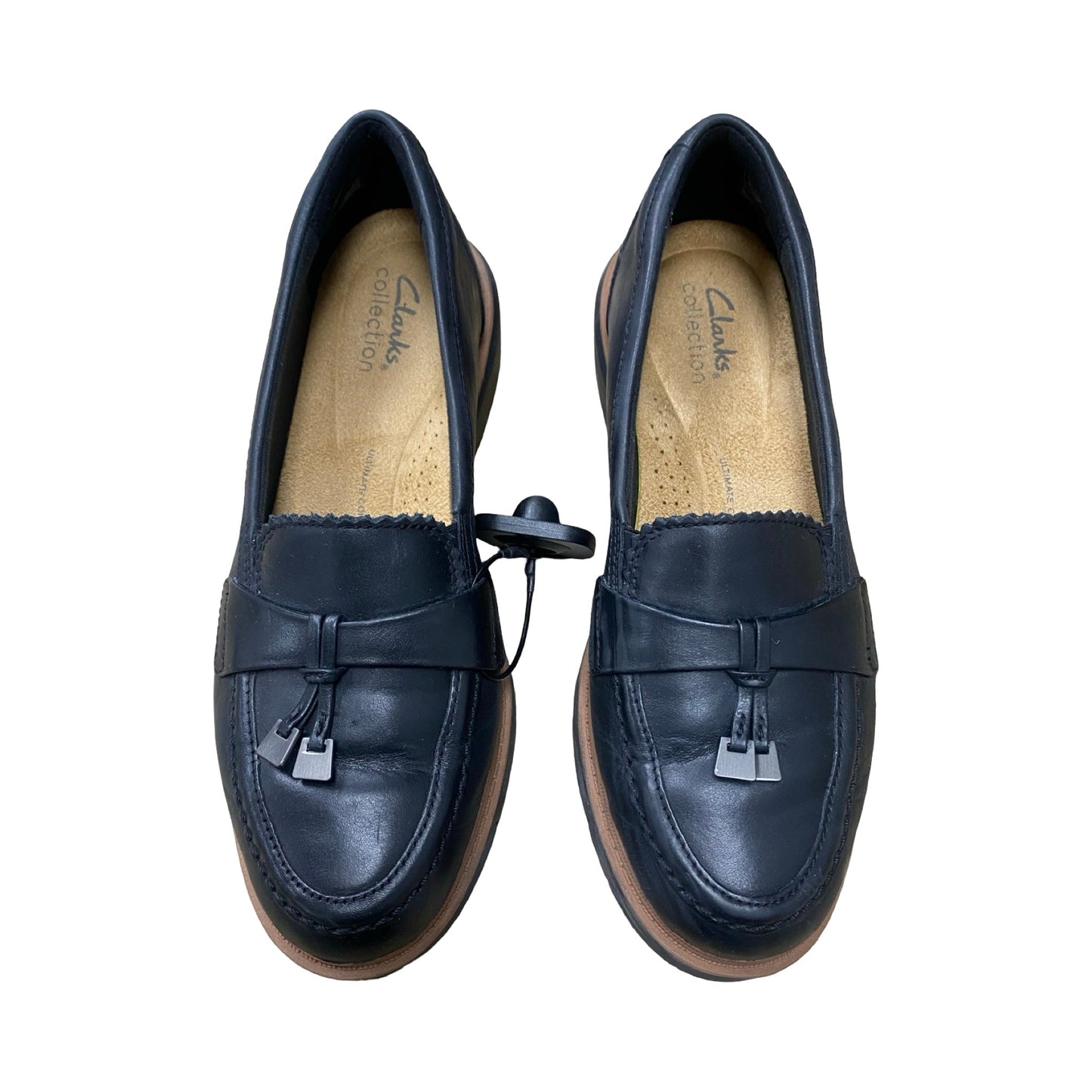 Shoes Flats By Clarks In Black, Size:7