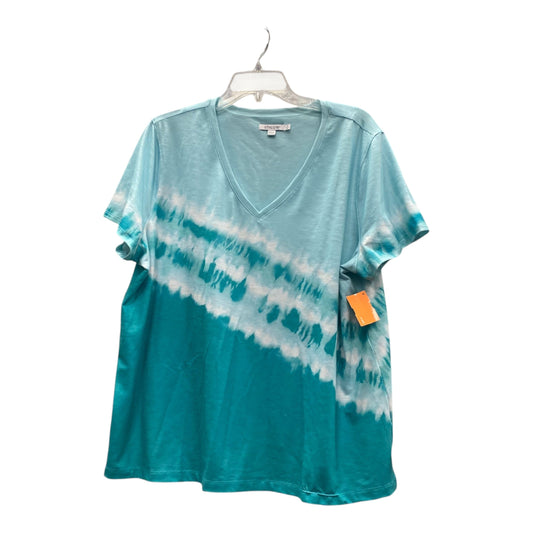 Top Ss Basic By Chicos In Blue, Size:Xl