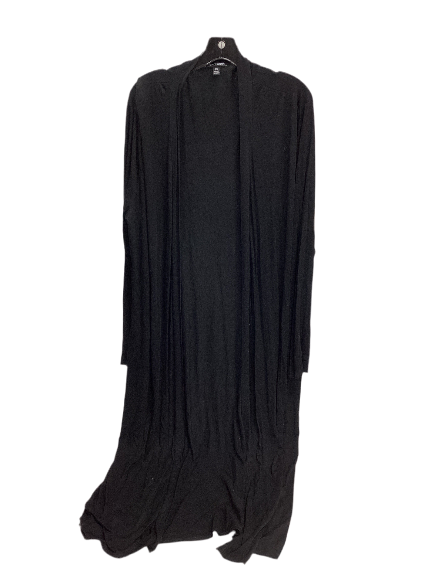 Sweater Cardigan By Fashion Nova In Black, Size:2X