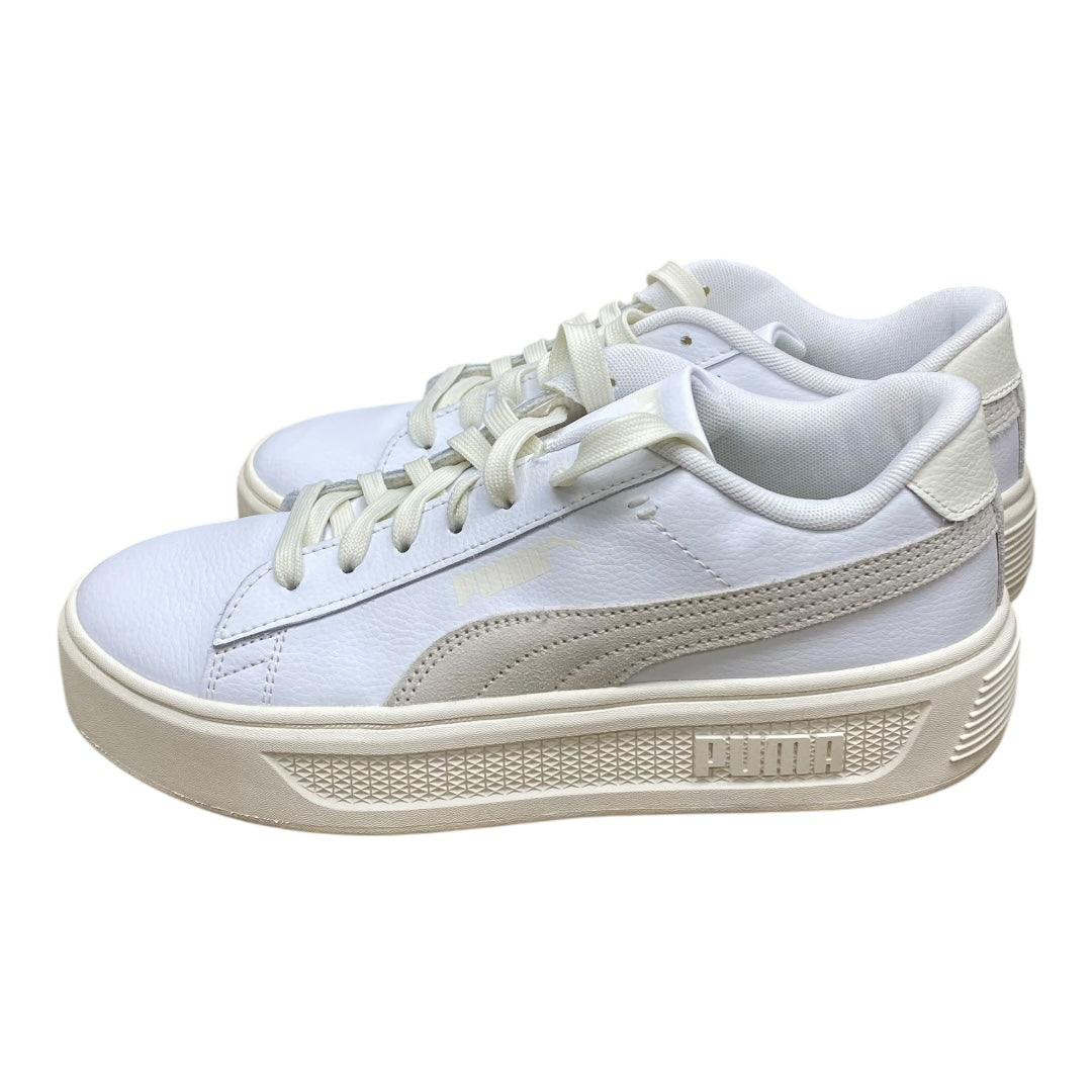 Shoes Sneakers By Puma In Cream, Size:8.5