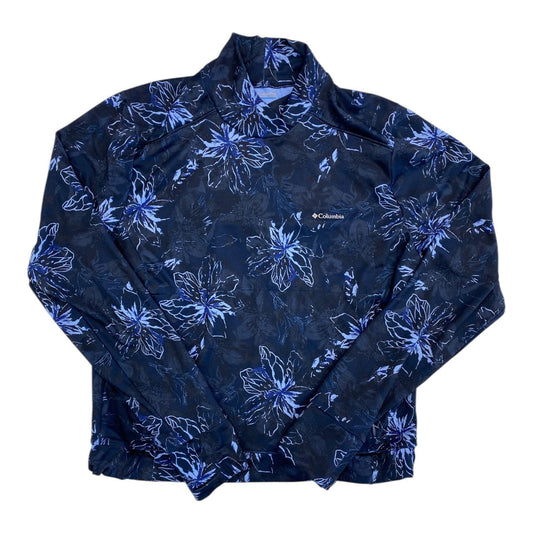 Athletic Sweatshirt Collar By Columbia In Blue, Size:L