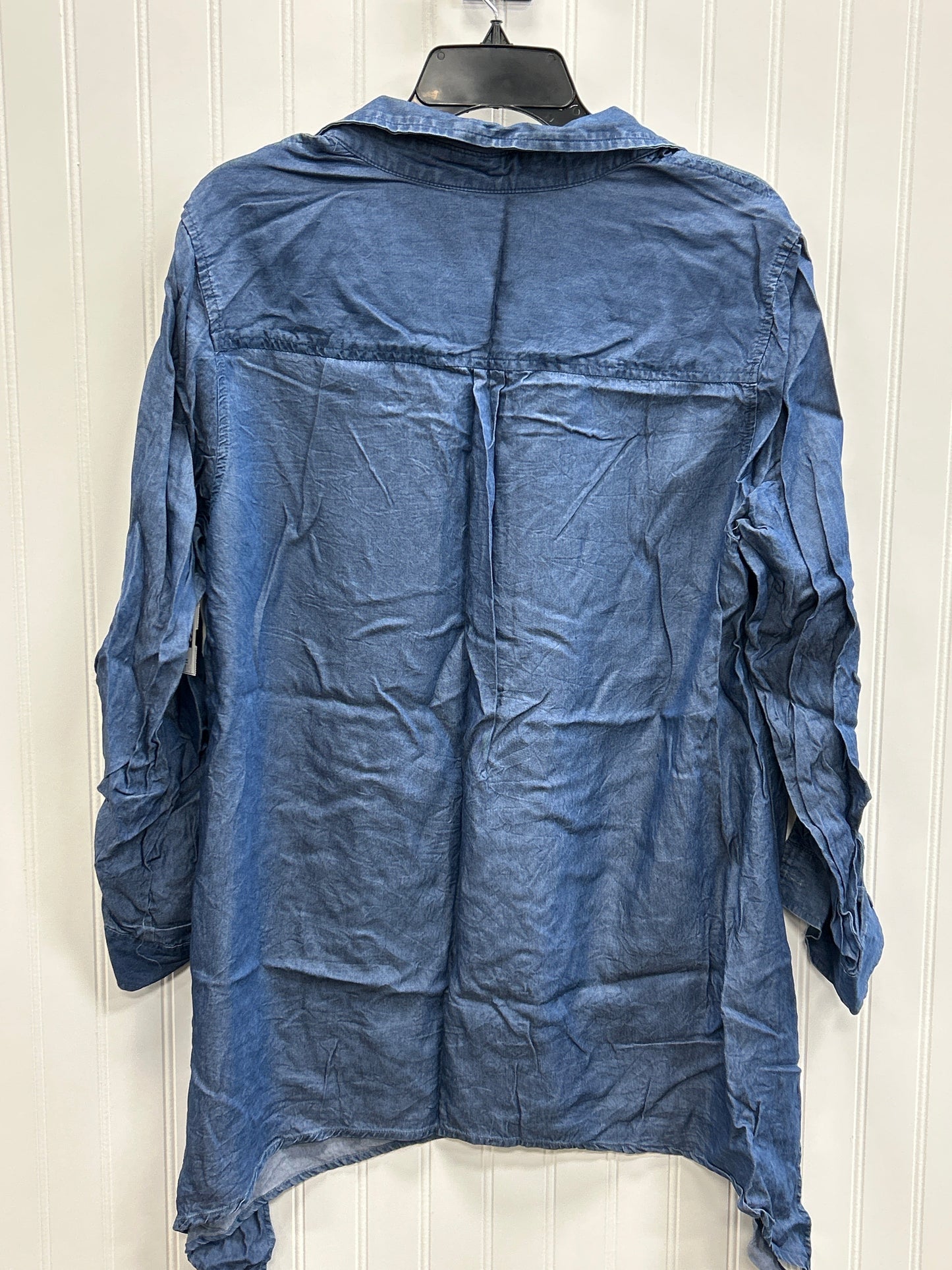 Tunic Ls By Zac And Rachel In Blue, Size:1X