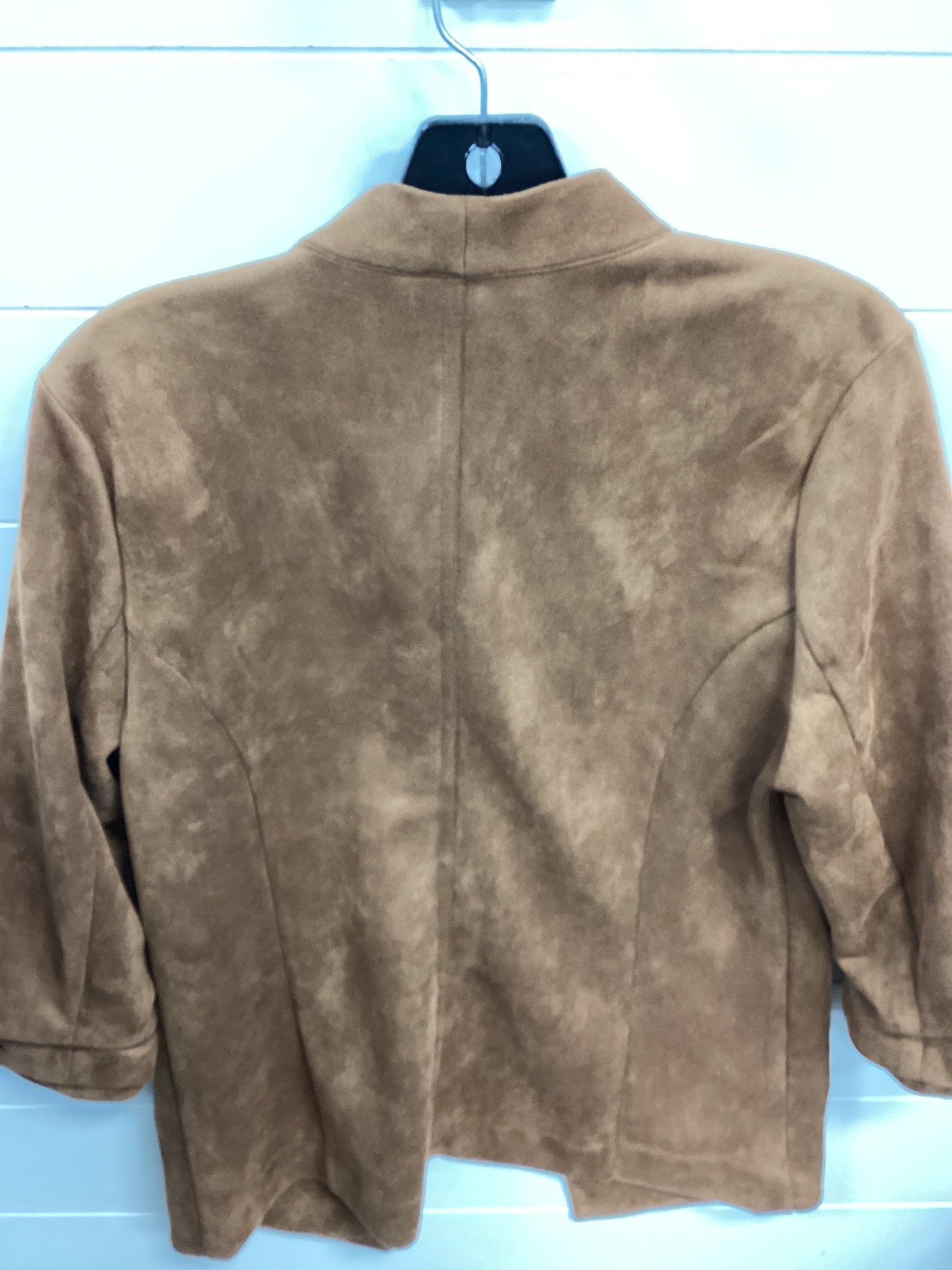 Jacket Moto Leather By Maurices In Brown, Size:M