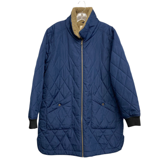 Coat Puffer & Quilted By Weatherproof In Blue, Size:L