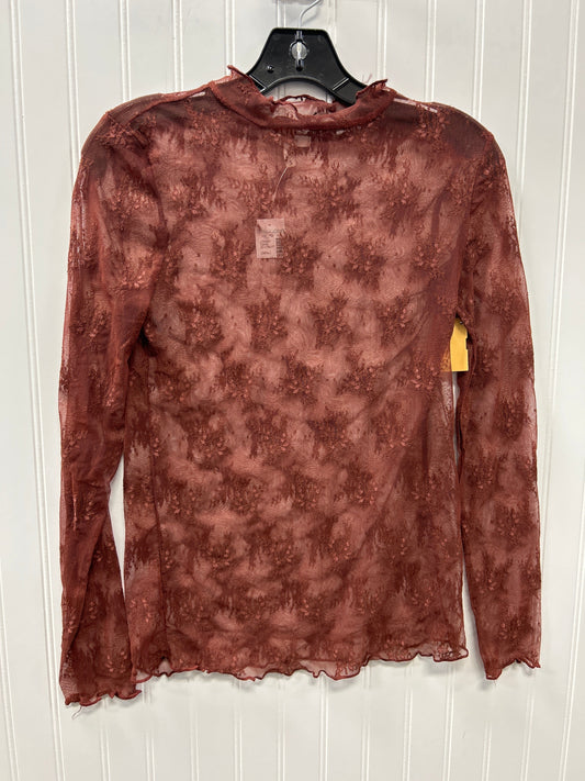 Top Ls By Maurices In Maroon, Size:S