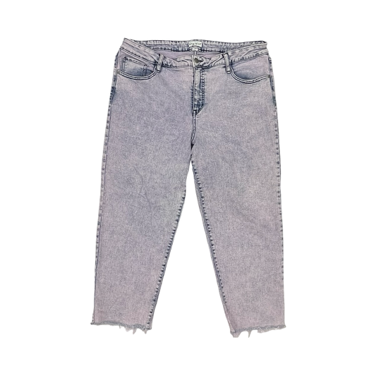 Jeans Straight By Ava & Viv In Pink Denim, Size:20