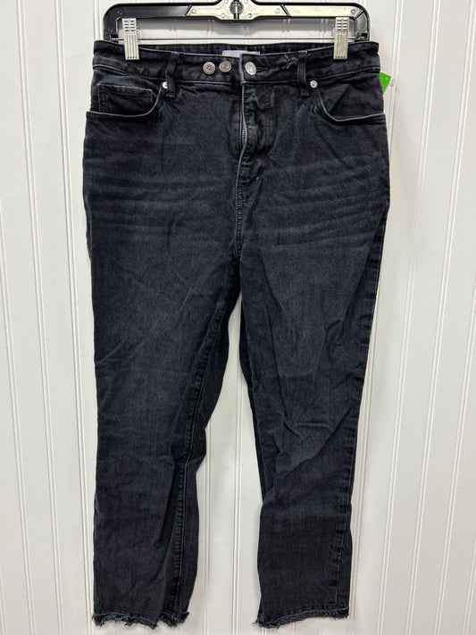 Jeans Straight By Loft In Black Denim, Size:4
