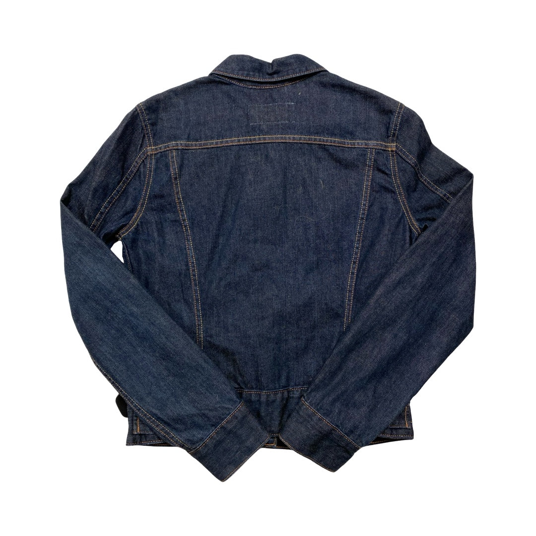 Jacket Denim By Lucky Brand In Blue Denim, Size:S