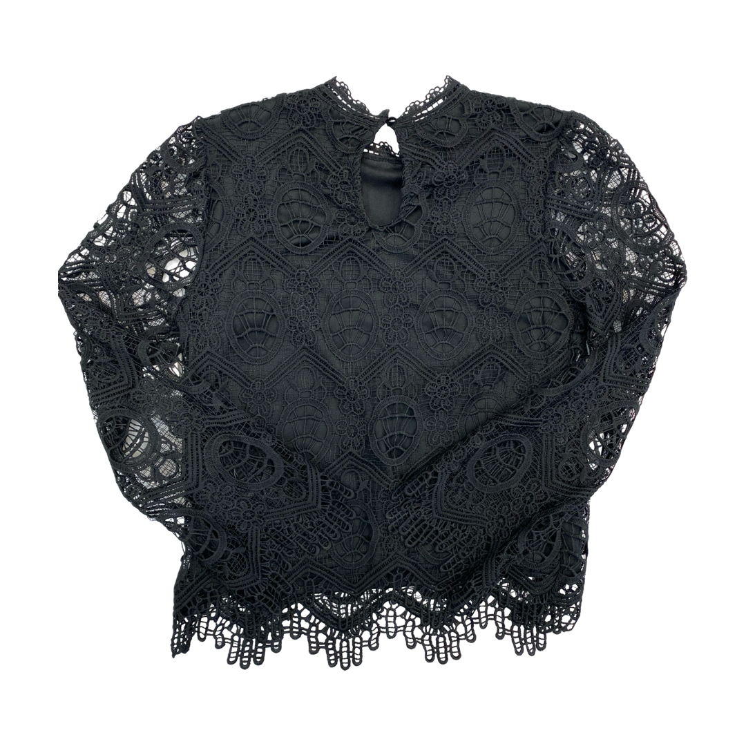 Top Ls By Express In Black, Size:XS