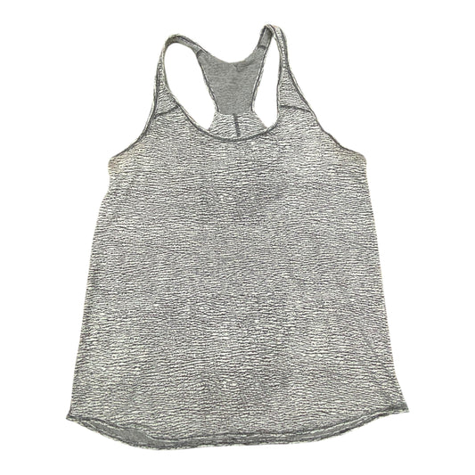 Athletic Tank Top By Lululemon In Grey & White, Size:S