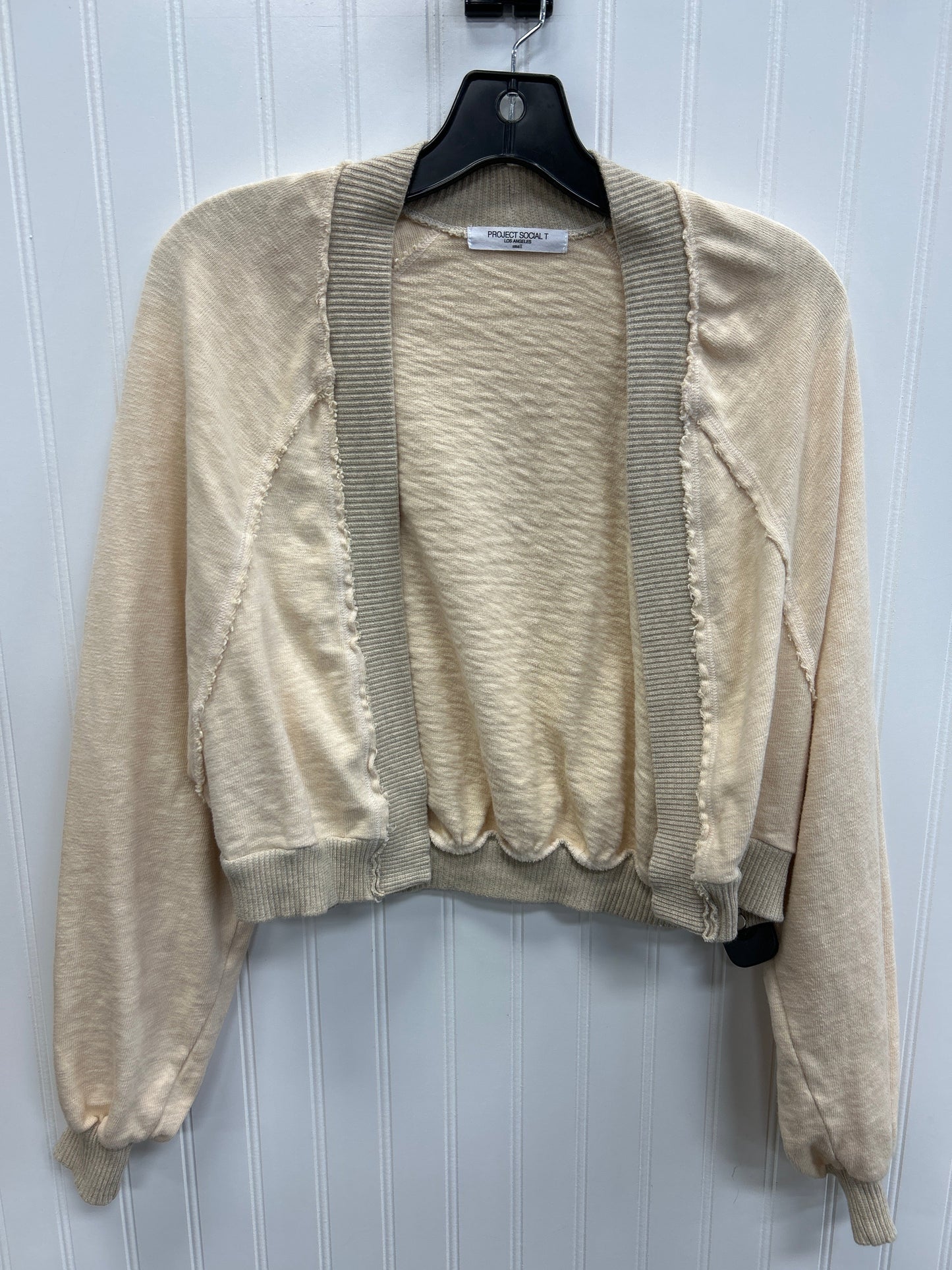 Cardigan By Project Social Tee In Cream, Size:S