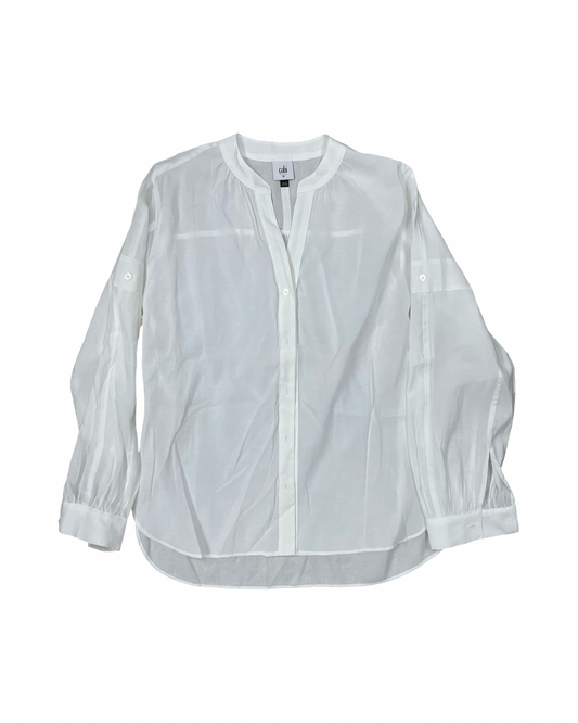 Blouse Ls By Cabi In Cream, Size:M