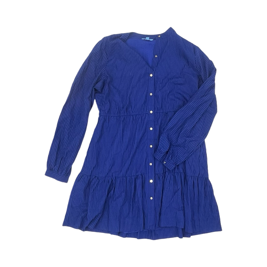 Dress Casual Midi By Draper James In Blue, Size:Xxl