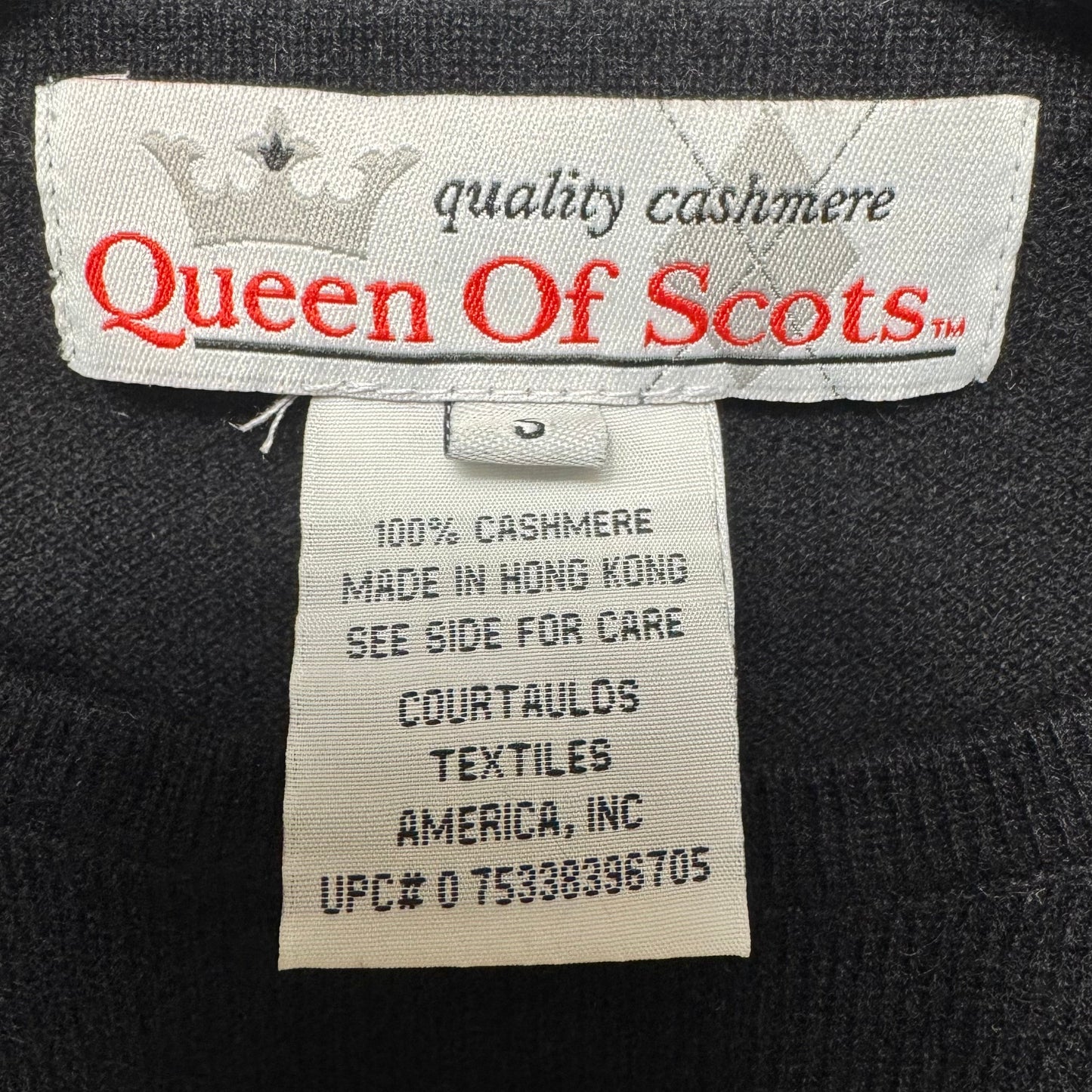 Sweater Cashmere By Queen Of Scots In Black, Size: S