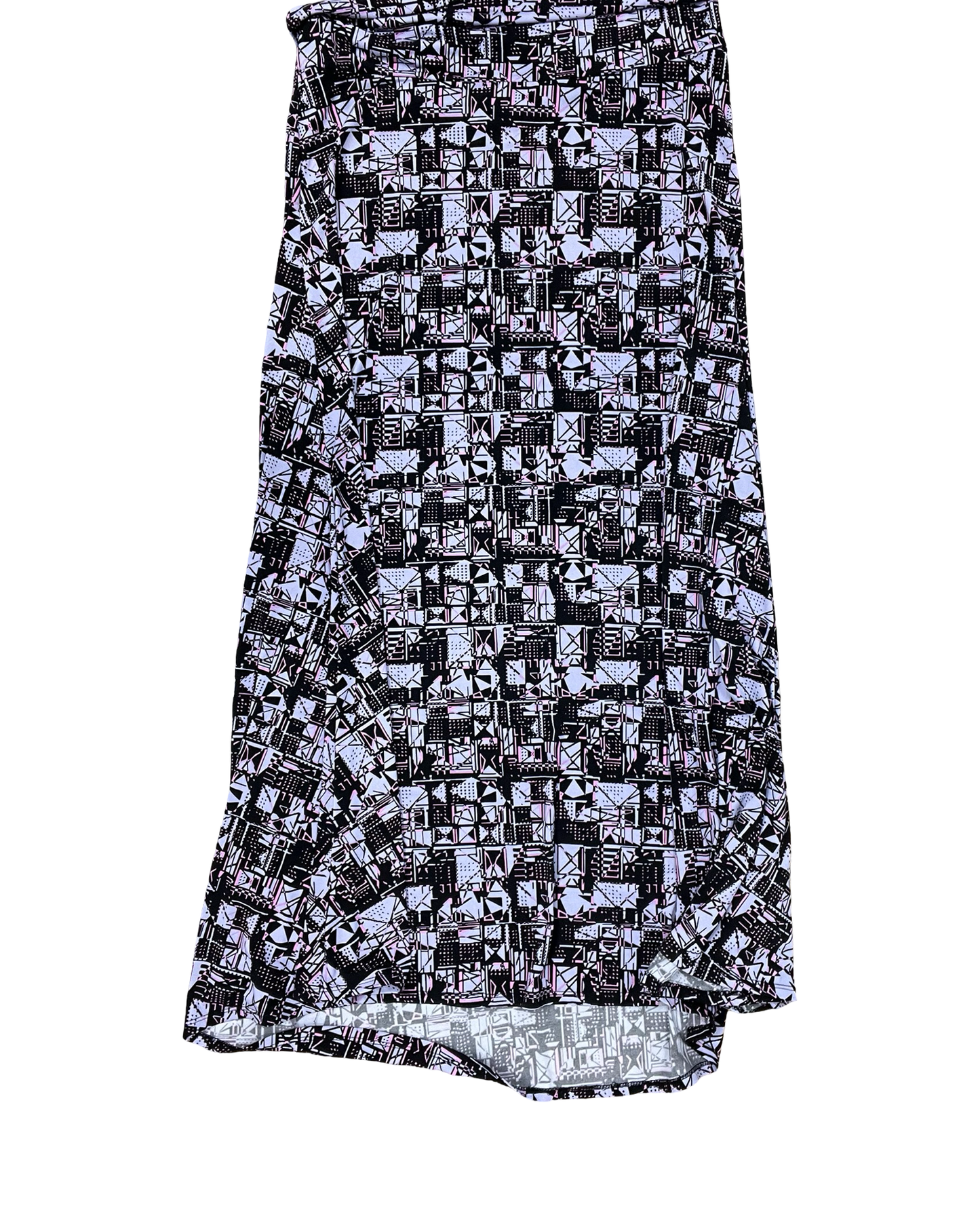 Skirt Maxi By Lularoe In Black & Purple, Size:L