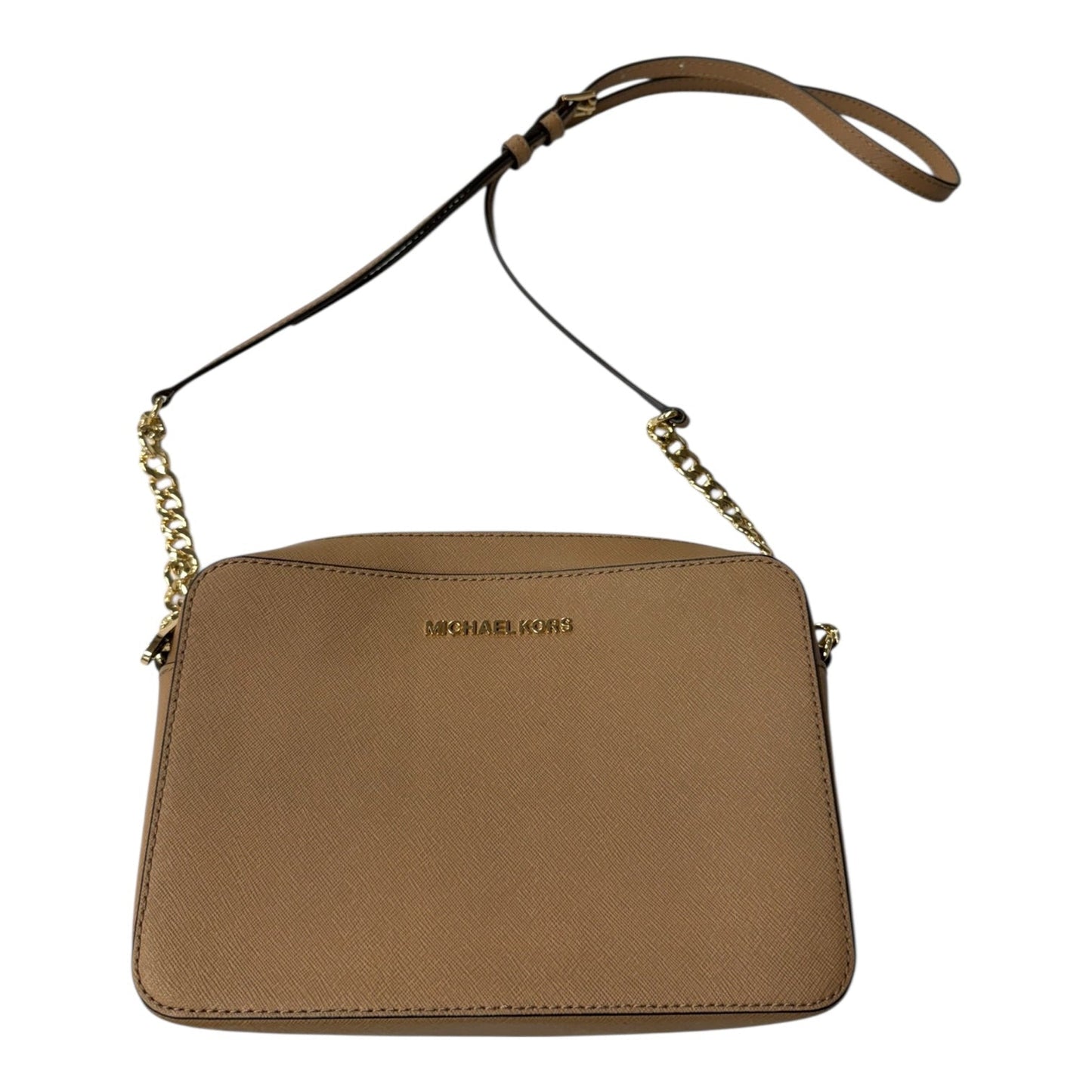 Crossbody Designer By Michael Kors In Cream, Size:Medium