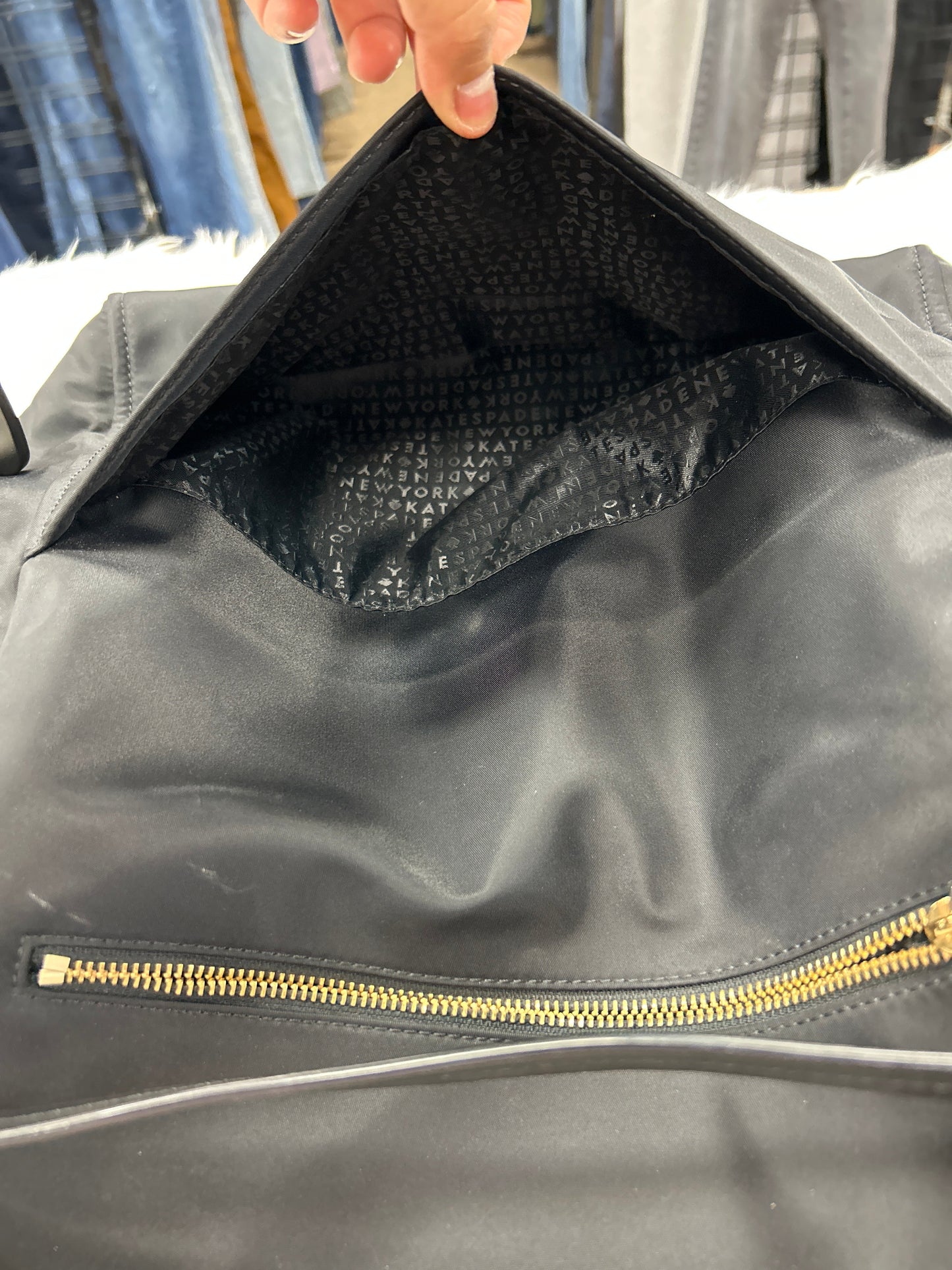 Handbag Designer By Kate Spade In Black, Size:Large