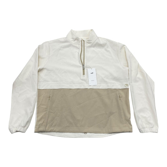 Sweatshirt Collar By Puma In Brown & Cream, Size:S