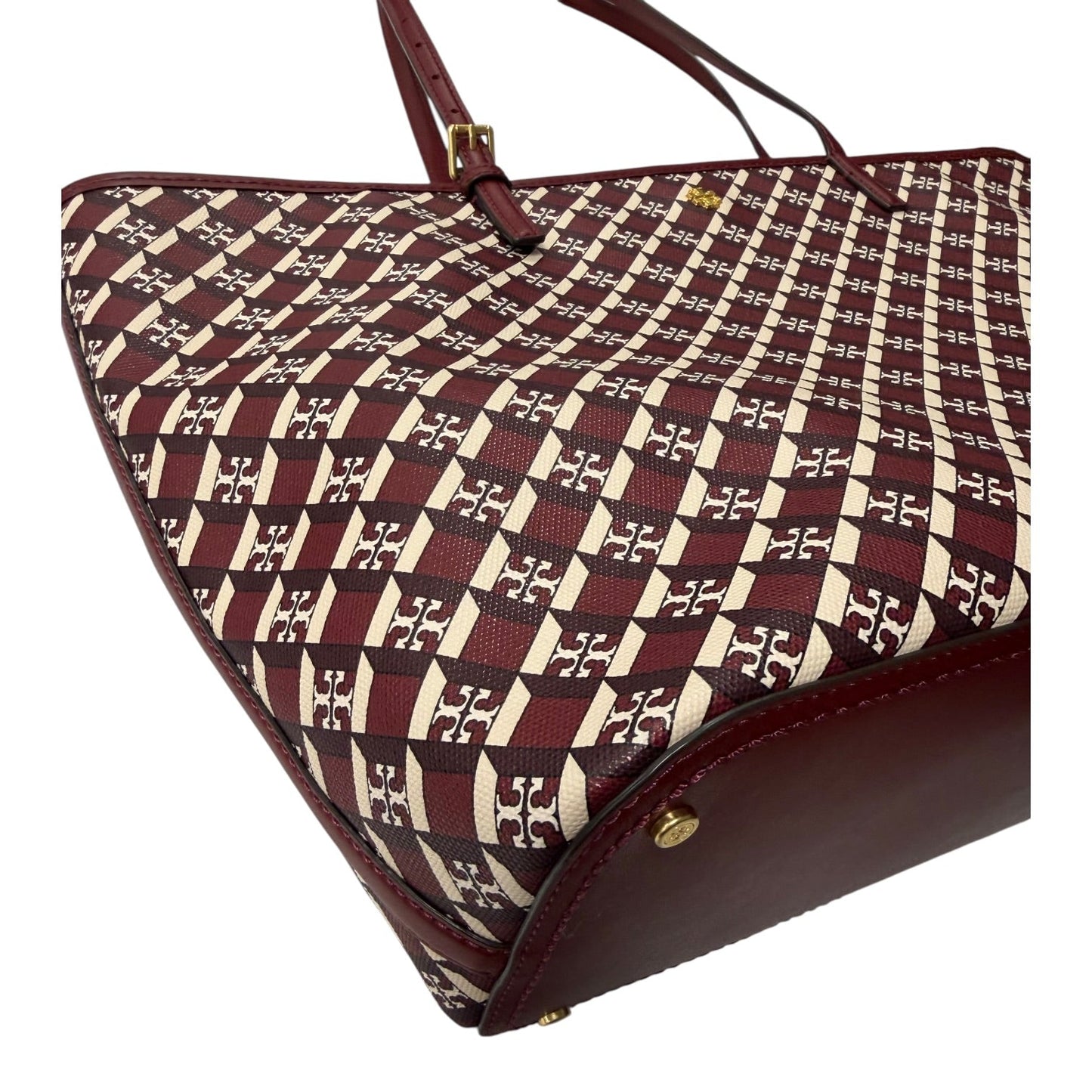 Handbag Designer By Tory Burch In Red, Size:Large