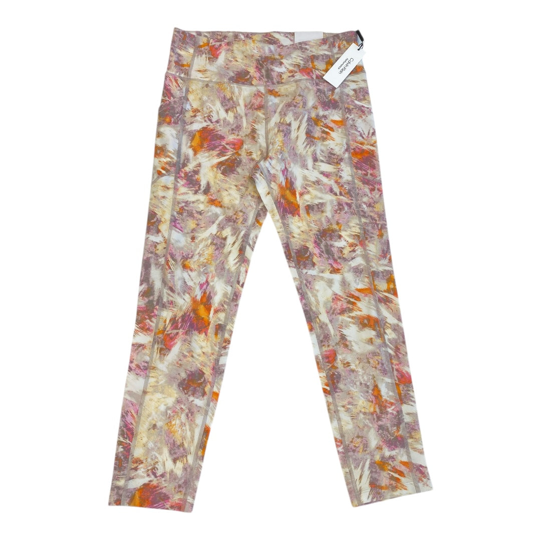 Athletic Leggings Capris By Calvin Klein Performance In Multi, Size:L