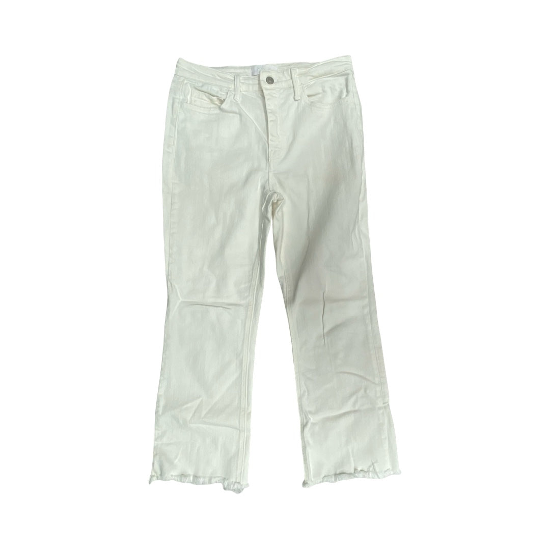 Jeans Straight By Vervet In White Denim, Size:10