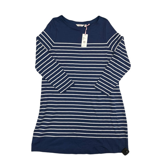 Dress Casual Midi By Vineyard Vines In Blue & White, Size:2X