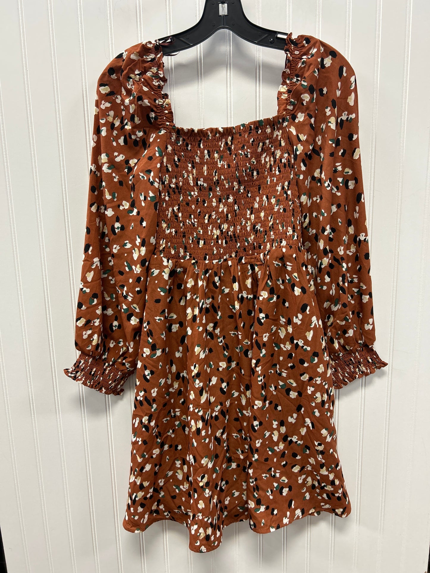 Dress Casual Midi By Hailey & Co In Brown, Size:M