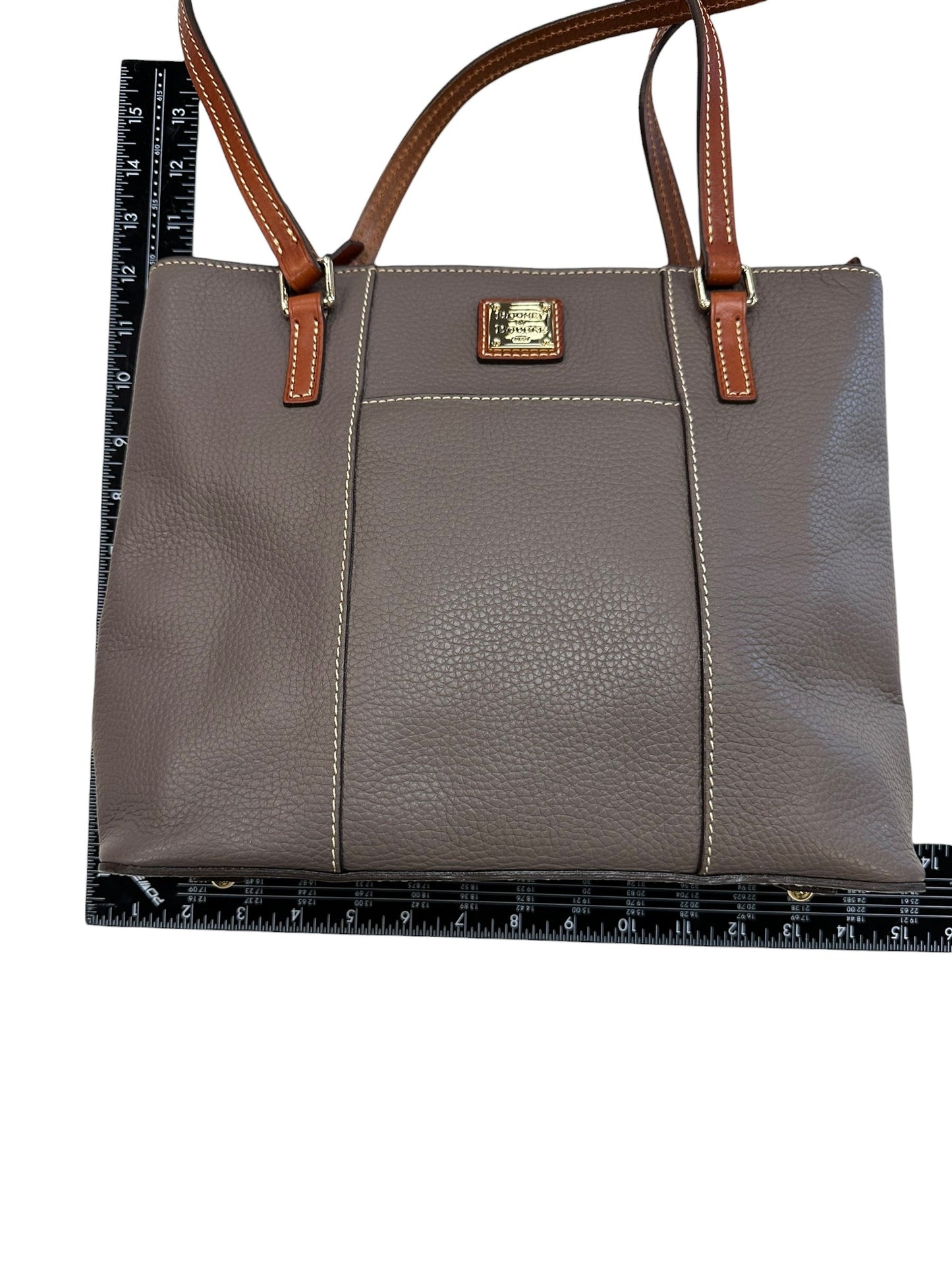 Handbag Designer By Dooney And Bourke In Taupe, Size:Small