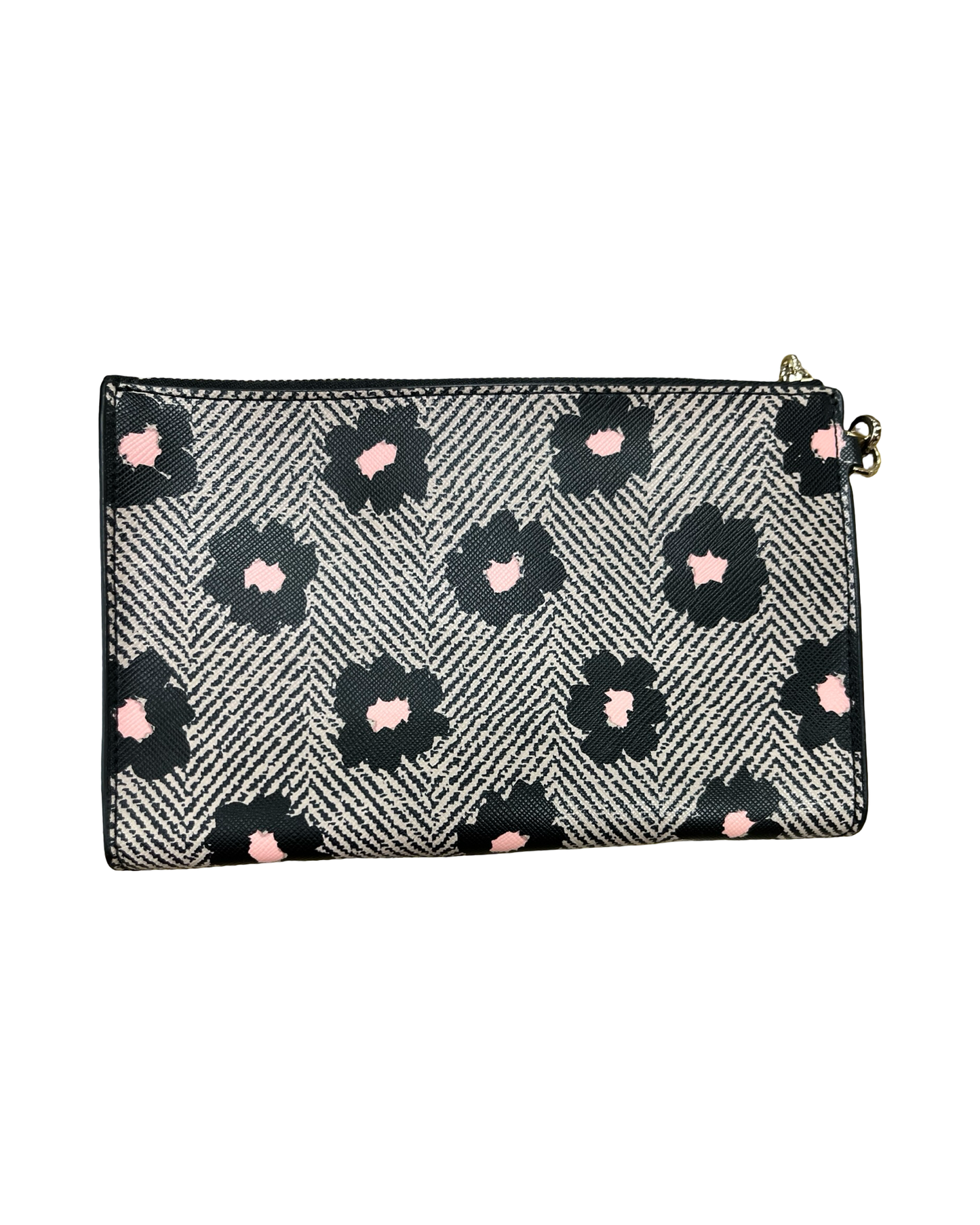 Wristlet Designer By Kate Spade In Black & Pink, Size:Medium
