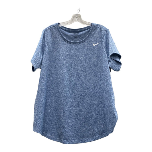 Athletic Top Ss By Nike Apparel In Blue, Size:2X
