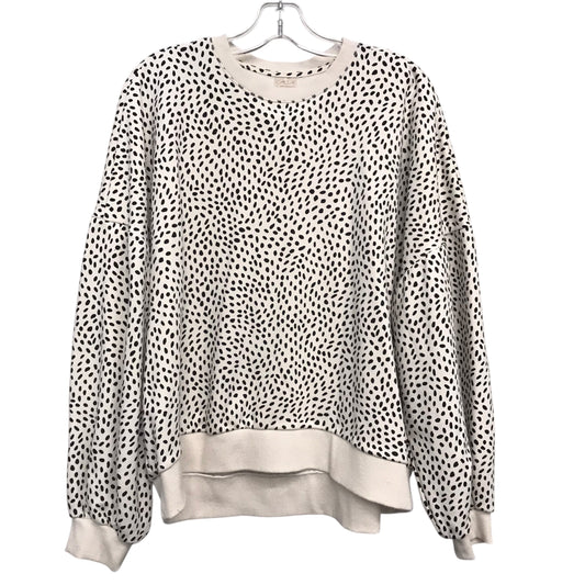 Athletic Sweatshirt Crewneck By Calia In Polkadot Pattern, Size:L