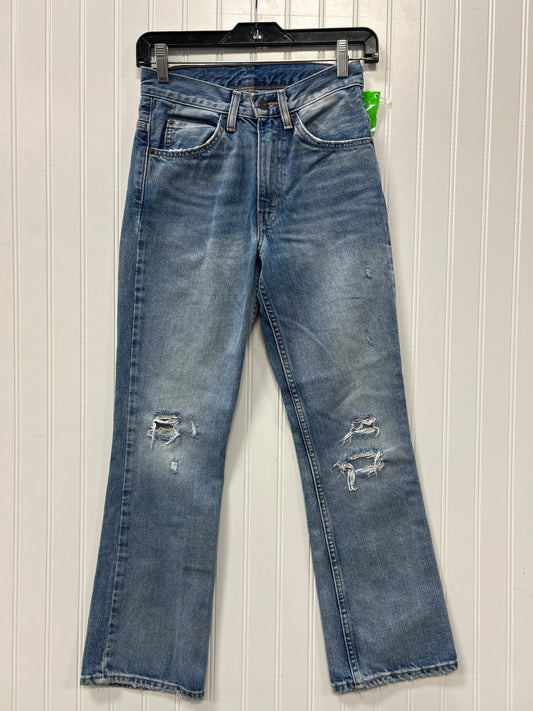 Jeans Boot Cut By Levis In Blue Denim, Size:0
