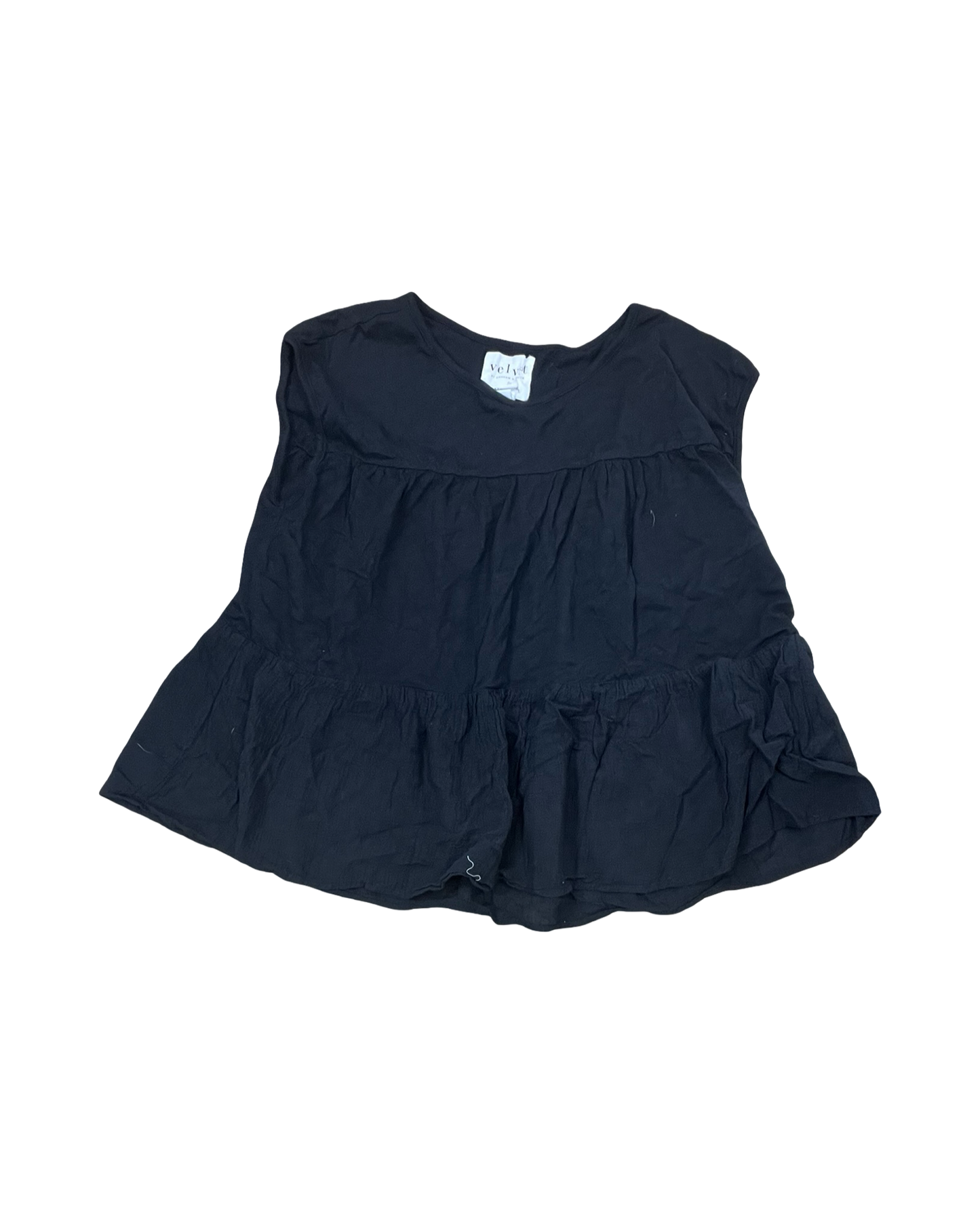 Top Sleeveless By Velvet In Black, Size:M
